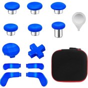 Resim Ximistore9 Xbox Elite Series 2 Ve Core Mavi İçin Metal Tamir Aksesuar Seti - Kaymazsız Tutamak, Dayanıklı Rocker, 4 Palet Ve Regülatör Aracı 6 Parça 