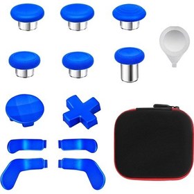 Resim Ximistore9 Xbox Elite Series 2 Ve Core Mavi İçin Metal Tamir Aksesuar Seti - Kaymazsız Tutamak, Dayanıklı Rocker, 4 Palet Ve Regülatör Aracı 6 Parça 