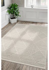 Resim Fava Yumuşak Örgü Bukle Modern Dokuma Halı Çocuk Oturma Odası Halısı Salon Mutfak Halısı Beyaz 