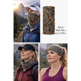 Resim Colizon Unisex Motosiklet Maskesi Bandana - Uv Korumalı Termal Outdoor Boyunluk-Buff 