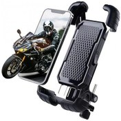 Resim 360 Derece Ayarlanabilen Gidon Bağlantılı Bisiklet Motosiklet İçin Abs 4-7.8 İnç Telefon Tutucu Renkli 