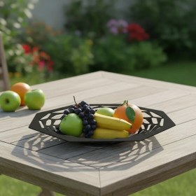 Resim Hamton Kameton Çelik Meyve & Servis Kasesi Siyah 