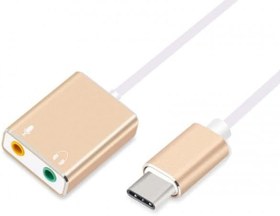Resim Typec ses kartı type-c sound card typec mikrofon kulaklık ayırıcı 