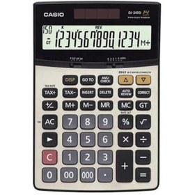 Resim Casio DJ-240D Plus İşlem Kontrollü 14 Hane Masa Üstü Hesap Makinesi 