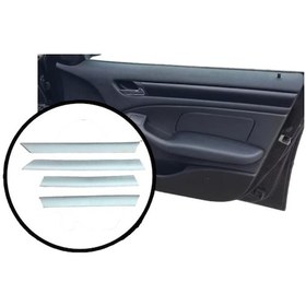Resim Bmw E46 Uyumlu Kapı Trim Seti Siyah Karbon 