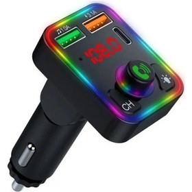 Resim Sones P3 Araba Bluetooth Eller Serbest Aux Ses Araba Mp3 Çalar Fm Verici Pd Hızlı Şarj Cihazı 