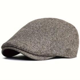 Resim Unisex Kışlık Sıcak Bere - Yumuşak Dokulu Kumaş, Klasik Retro Tasarım, Tek Renk Erkek ve Kadınlar İçin Günlük Şapka, Sonbahar & Soğuk Hava, Dış Mekan Başlığı, Vintage Tarz, Dayanıklı Yapı, Moda Tutkunları 