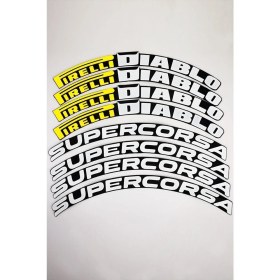 Resim Pirelli Diablo Supercorsa Sarı Lastik Yazı 1.9 cm Proseries ™ 1 Yıl Garantili 8 Adet Tutkal 