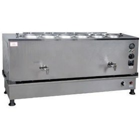 Resim Anka Inoks Pro Kompakt Full Otomatik Çay Makinası Paslanmaz 6 Demlikli 56 Litre Elektrikli Tüplü 