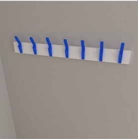 Resim Hepsi3boyutlu Modern Duvar & Kapı Kanca Askılık - 7 Adet Mavi Kanca Askılık - Model No : 3 Mavi 