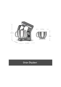 Resim Karaca Mastermaid Chef Ultra D2000 W Dijital Ekranlı Hamur Yoğurma Makinesi 