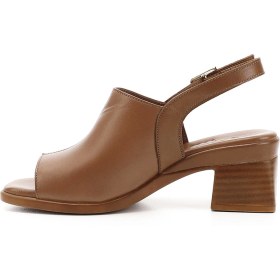 Resim Gönderi R Kadın Taba Antik Kalın Topuklu Hakiki Deri Sandalet Dyza70945406 Taba 