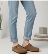 Resim hayalim shoes Mantar Tabanlı Önü Kapalı Tokalı Sabo Günlük Ev Dışarı Terliği 