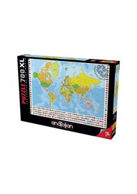 Resim Anatolian 700 Parça xl Puzzle - Dünya Siyasi Haritası 2703 