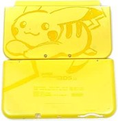 Resim New3DSXL DIY Özel Konut Kabukları A/E Kapak Plakası PKQ Sarı Edition Değiştirme, Yeni 3DS New3DS XL/LL Yeni 3DSXL 3DSLL Oyun Konsolları, Ekstra Üst/Alt Dış Ön Panel 2 ADET Set 