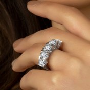 Resim Kara Jewelry 925 Ayar Gümüş Beştaş Yüzük 