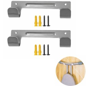 Resim Microcase Duvara Monte Ütü Ve Eşya Askılığı 2 Adet Al5441 Gri 