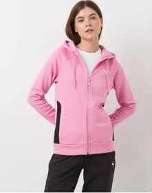 Resim Puma Classic Hooded Tracksuit Fl Kadın Polar Kapüşonlu Eşofman Takımı Siyah 