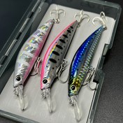 Resim 3 Adet 110mm 26g Ağır Batan Minnow Olta Yemleri, Deniz Balıkçılığı İçin Yapay Sallanan Taşınabilir Yem, Ağır Batan Minnow Dökme ve Trolleme Yemi, Levrek ve Alabalık için MINNOW Olta Yemi 