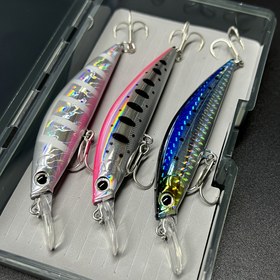 Resim 3 Adet 110mm 26g Ağır Batan Minnow Olta Yemleri, Deniz Balıkçılığı İçin Yapay Sallanan Taşınabilir Yem, Ağır Batan Minnow Dökme ve Trolleme Yemi, Levrek ve Alabalık için MINNOW Olta Yemi 