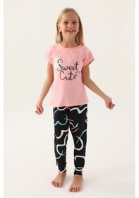Resim Roly Poly 3399 Garson Sweet Kız Çocuk Pijama Takımı SOMON 