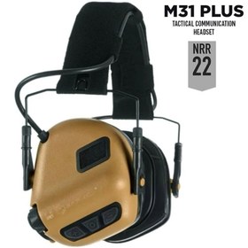 Resim Opsmen Earmor M31 PLUS Elektronik Atış Kulaklığı Kulak Koruma (Cayote Brown) Kahverengi 
