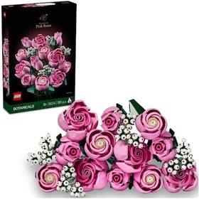 Resim LEGO® Botanicals Pembe Gül Buketi 10374 - Yetiskinler için 4 Bahar Çiçegi Içeren Dekoratif Çiçek Modeli Yapim Seti (789 Parça) 