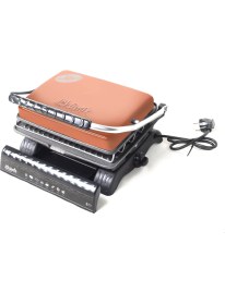 Resim Dökümix Ultra Plus Organik Demir Döküm Izgara & Tost Makinası Rosegold Izgara Aparatlı,fırçalı,yağdanlık 