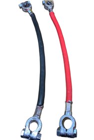 Resim POLATLI OTO AKSESUAR AKÜ PARALEL BAĞLANTI KABLOSU KIRMIZI SİYAH 38 CM ( 2 ADET ) 