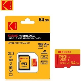 Resim Kodak Hafıza Kartı C10 32 Gb 64 Gb Depolama Kartı Class10 128 Gb U3 4 K Yüksek 64gb 