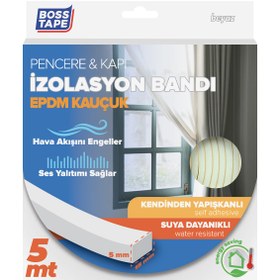 Resim Boss Tape Epdm Kapı Pencere İzolasyon Bandı Beyaz 