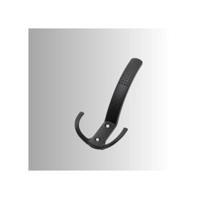 Resim Uzun Noktalı Metal Askı Şık Portmanto Askılık Dolap Mobilya Askısı Vidalar Dahil Siyah 