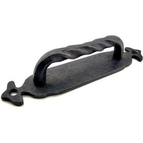 Resim Antika Tarz Dekoratif Pirinç Burgulu Çekme Kol - 148x33 Mm, Oksit 