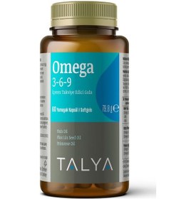 Resim Talya Omega 3-6-9 İçeren Takviye Edici Gıda Balık Yağı 60 Yumuşak Kapsül 