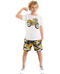Resim Denokids Mshb&g Motorcycle Erkek Çocuk T-shirt Şort Takım Çok Renkli 