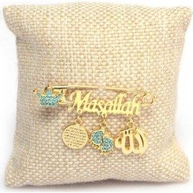 Resim Sahiaksesuar Maşallah Yazılı Bebek Yaka Iğnesi 15 