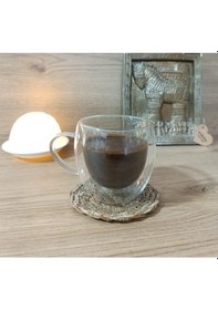Resim 350 Ml Çift Camlı Çift Cidarlı Bardak 