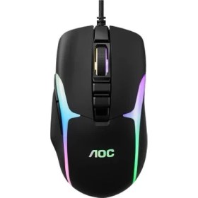 Resim aoc gm180b-la kablolu rgb gaming mouse 