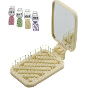 Resim Mena Rise Aee® Dikdörtgen Katlanır Aynalı Tarak – Çocuk ve Yetişkin Kullanımı Için | Çanta Boy, Taşınabilir, Ergonomik Plastik Tarak (17,5 Cm) – Katlanır Ayna ve Delikli Tasarım Karışık Renk 