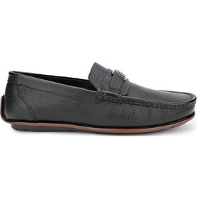Resim Tamer Tanca Erkek Hakiki Deri Siyah Loafer Ayakkabı 537 3429 Erk Ayk Y24 Sıyah Fltr Siyah 