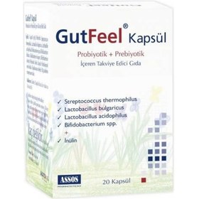Resim Gutfeel Probiyotik Prebiyotik 20 Kapsül 