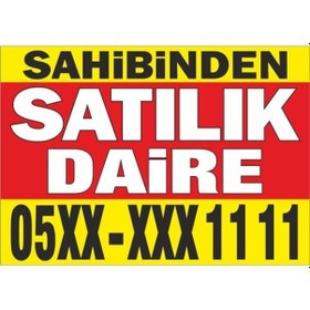 Resim Sahibinden Satılık Emlak Branda Afiş Pankart (436275678) 