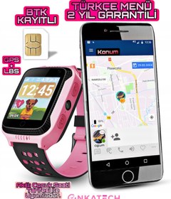 Resim Onkatech Sim Kartlı Gps Lbs Konum Takipli Akıllı Çocuk Saati ( Btk Kayitli Yerli? Üreti?m ) 