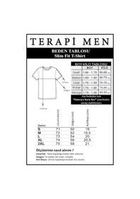 Resim Erkek Mavi Slim Fit Bisiklet Yaka Basic T-shirt Mavi 