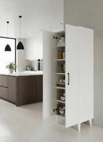 Resim Modern 6 Raf'lı Mutfak & Banyo Çok Amaçlı Kullanılabilen Kapaklı Dolap 