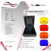 Resim Motosiklet Servis Kurye Büyük Boy Çantası Maxi Box Mavi 180 Litre 