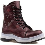 Resim M2s Bordo Kız Çocuk Patik Love Postal Bot Bordo 