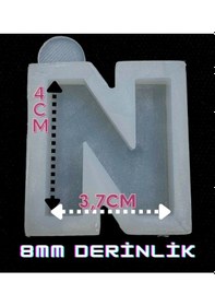 Resim Harf Kalıbı / Noktalı Harf / Türkçe Karakter Silikon Kalıp N 