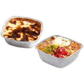 Resim guvash Alüminyum Aşure Tatlı Kasesi Sütlaç Kabı (200 ADET) 