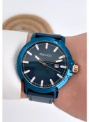 Resim Ferrucci Erkek Kol Saati Takvimli Deri Kordon 3 Atm Suya Dayanıklı Bileklik Mavi 